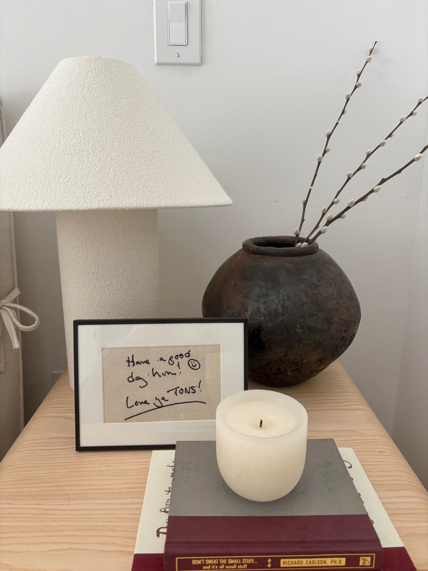 custom framed handwriting