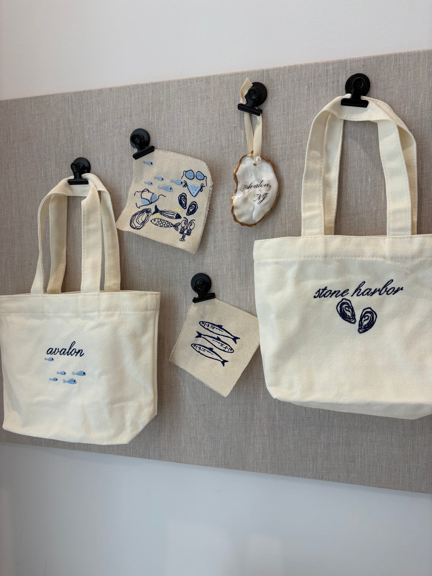 custom mini beach tote