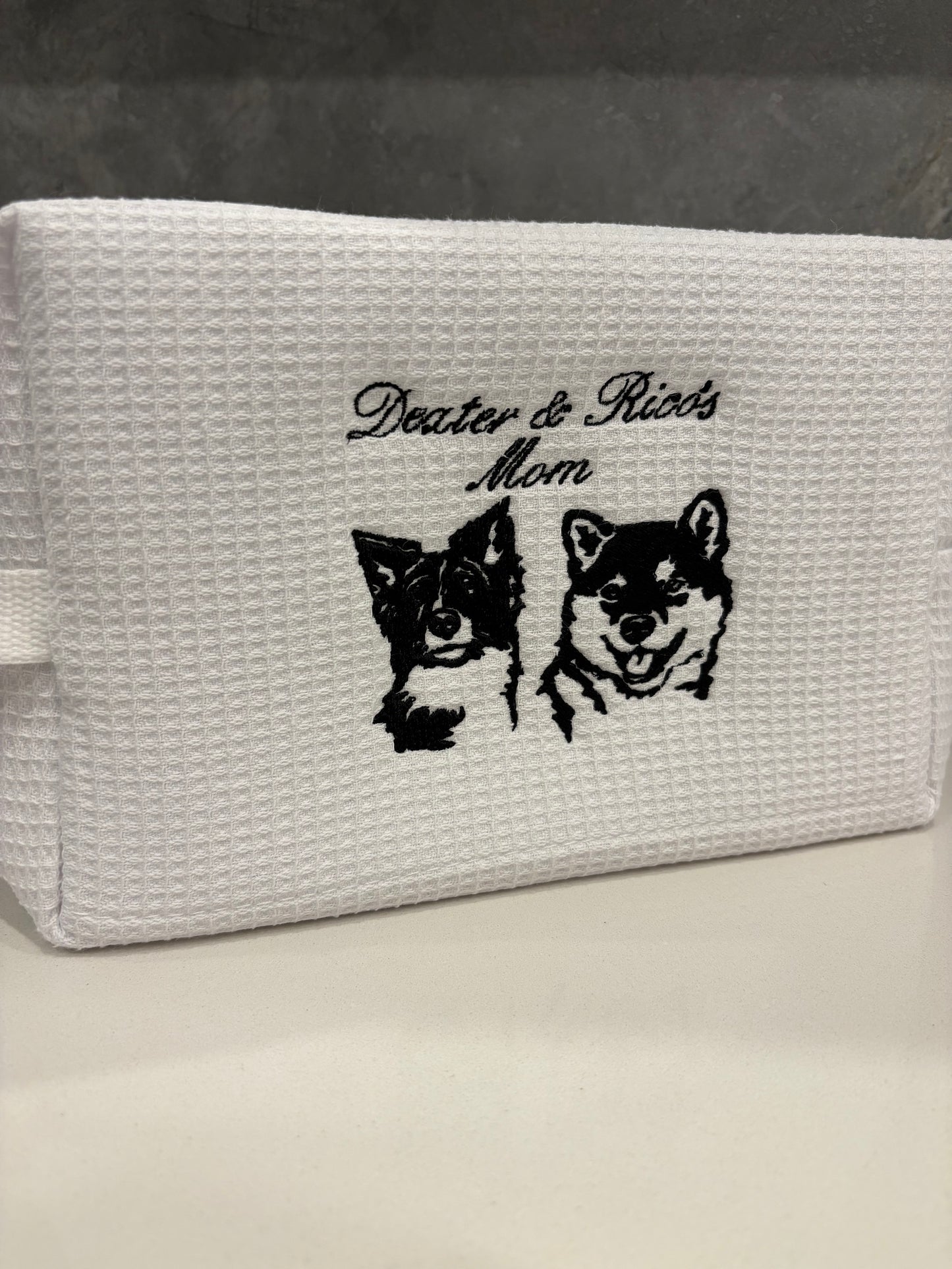 custom dog cosmetic bag