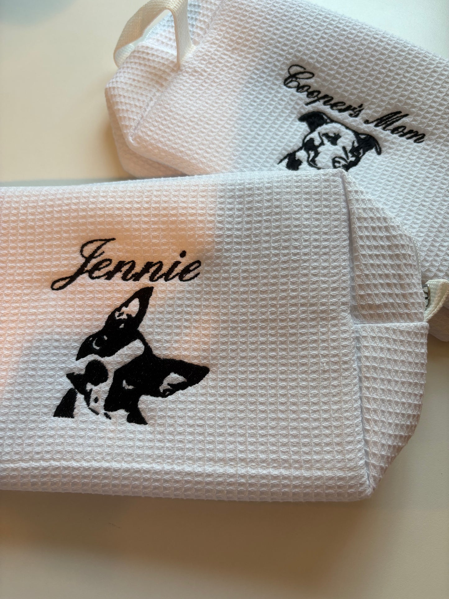 custom dog cosmetic bag