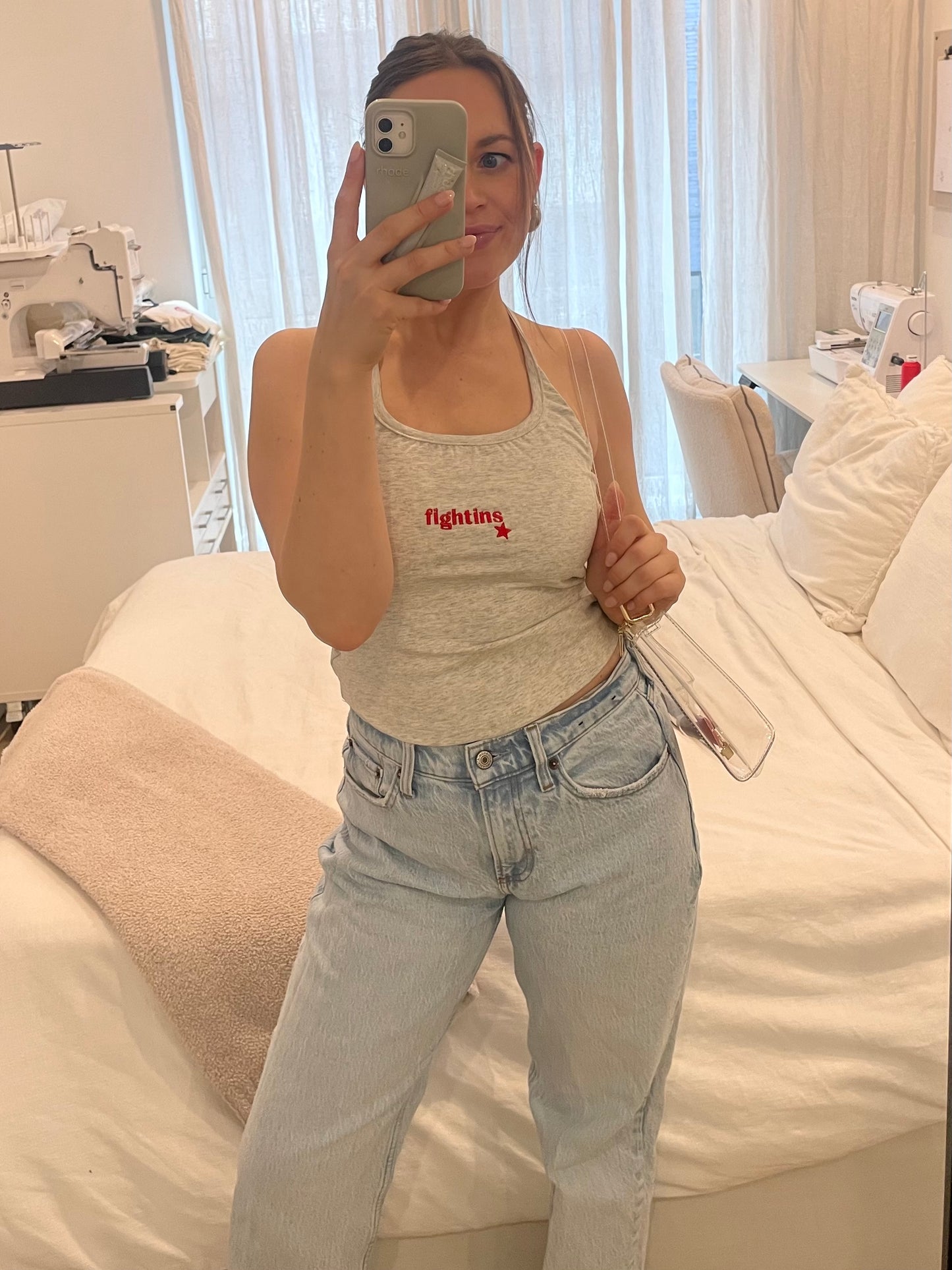 fightins halter tie top