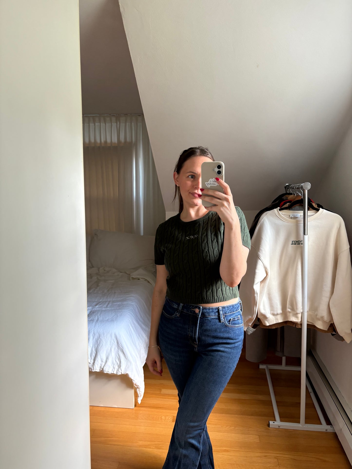 PHL cable knit short sleeve