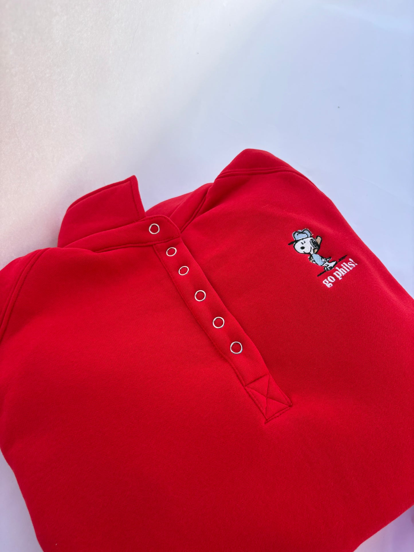 Snoopy Button Up Sweatshirt