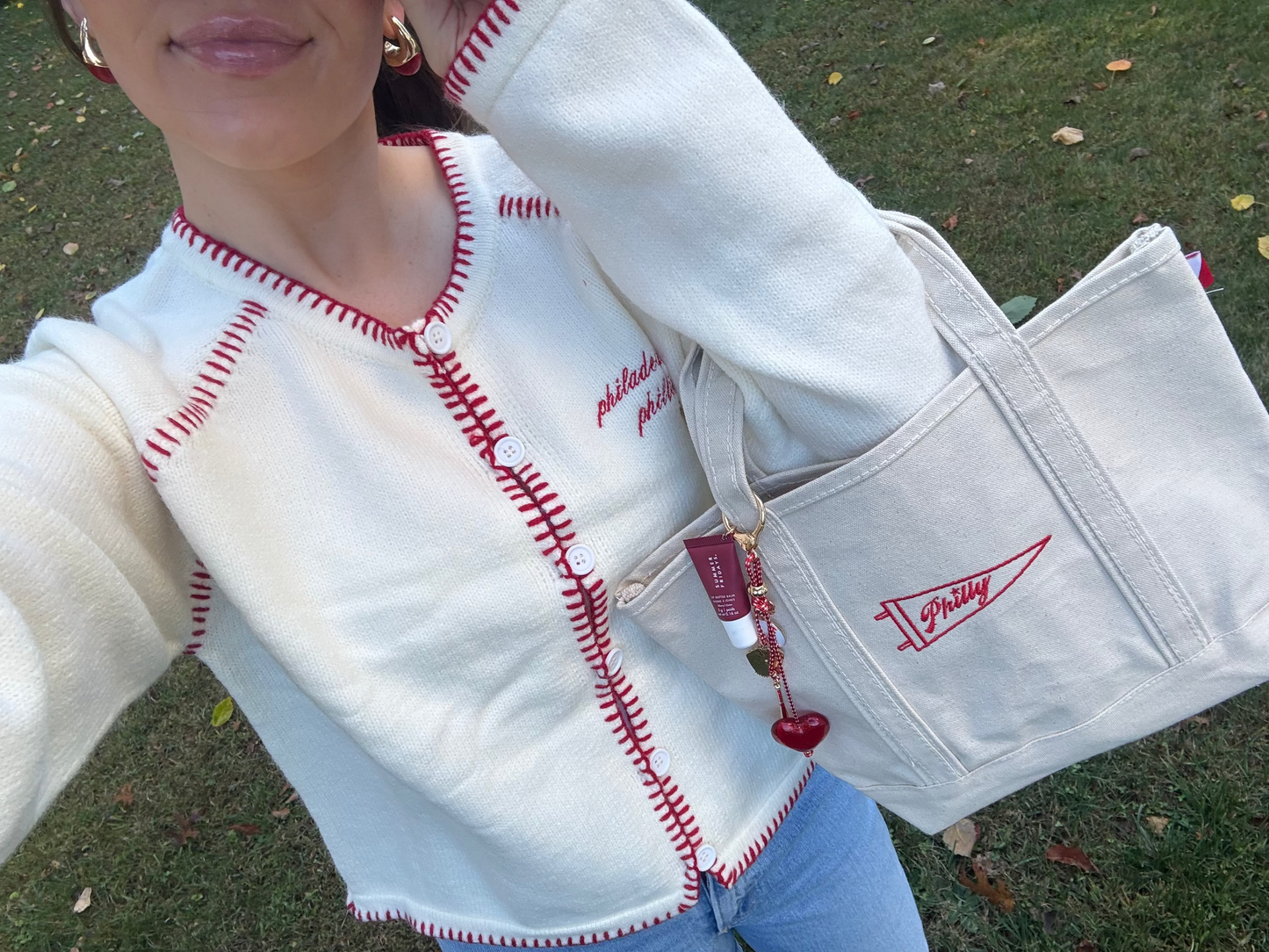 philly pennant canvas tote bag
