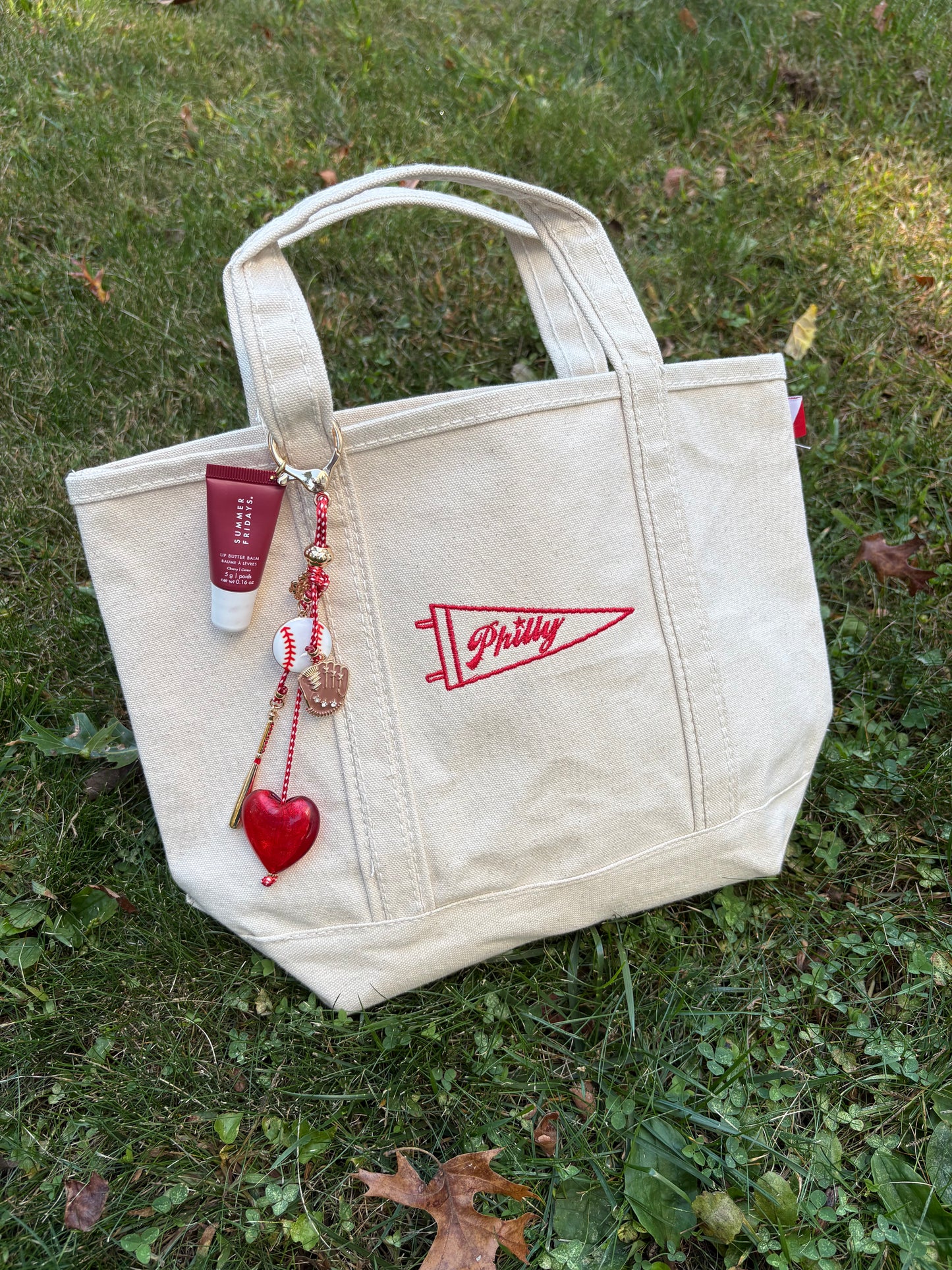 philly pennant canvas tote bag