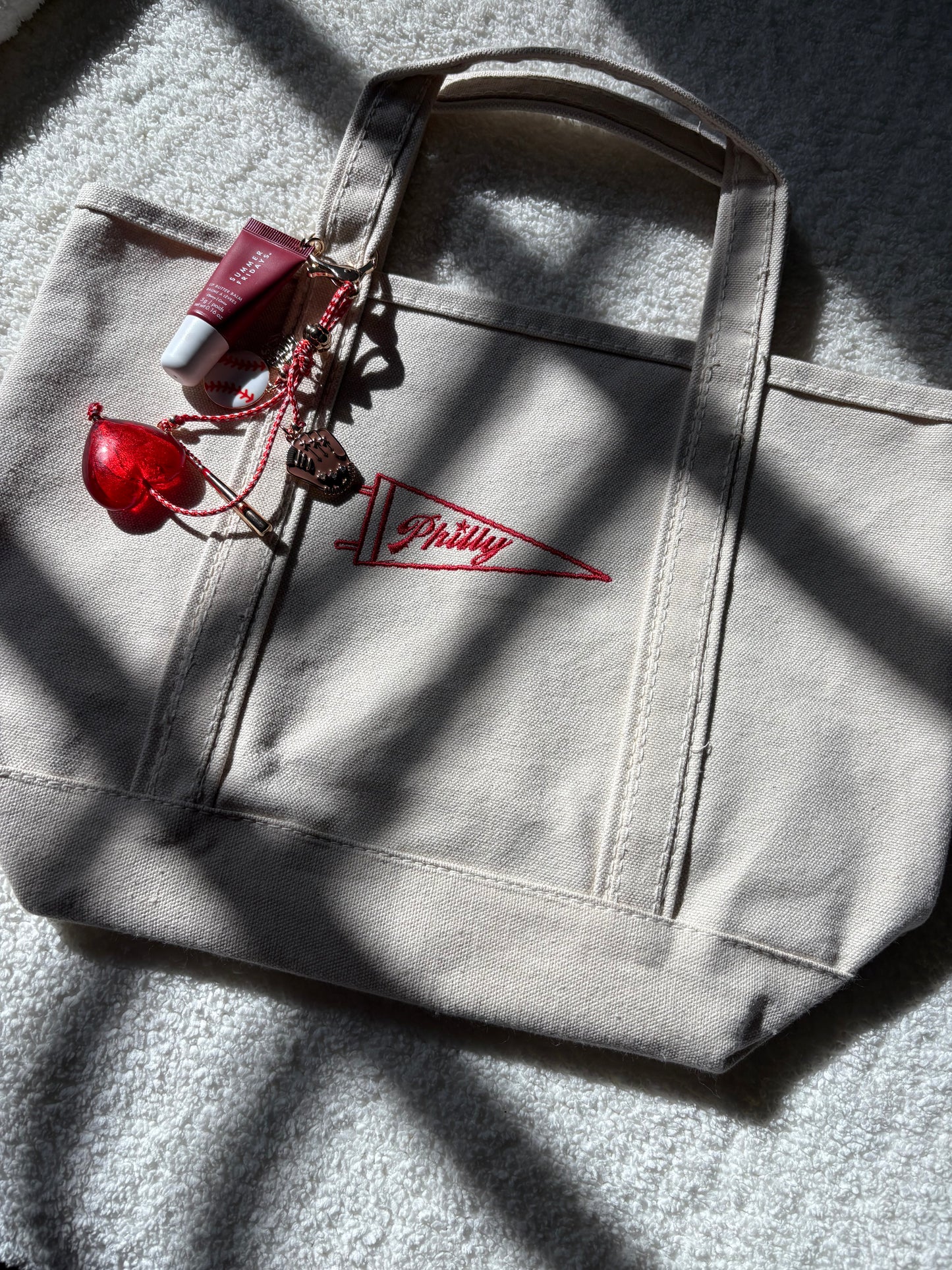 philly pennant canvas tote bag