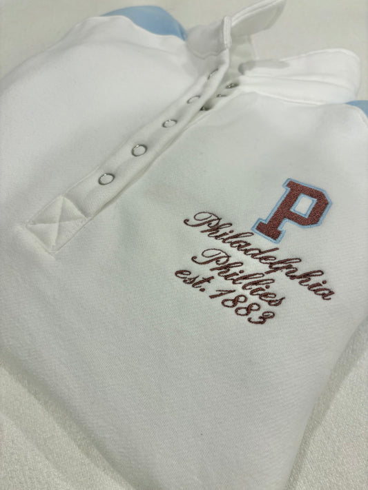 Phillies Button Up Sweatshirt