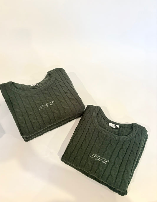 PHL cable knit short sleeve