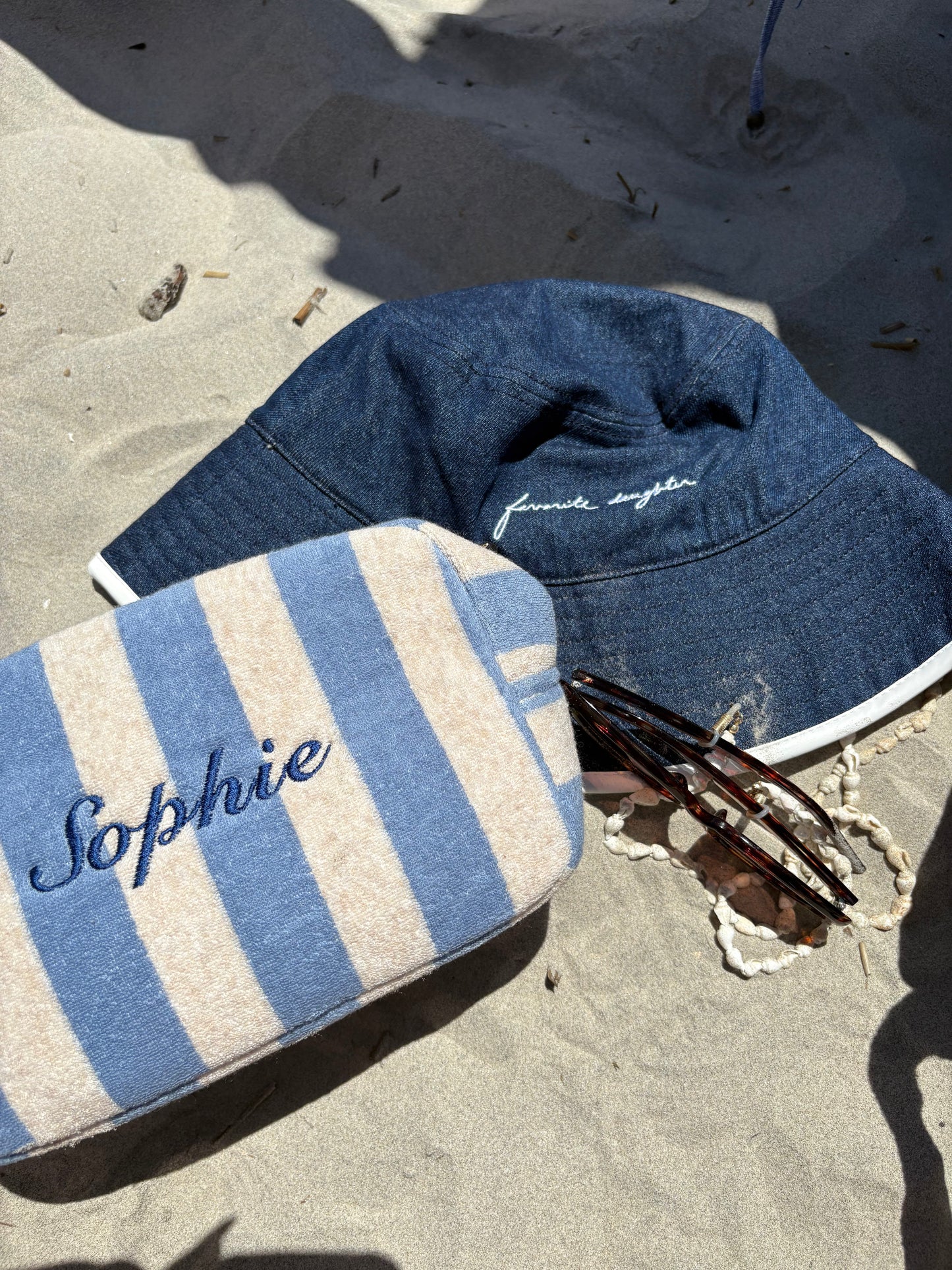 terry cloth custom cosmetic bag