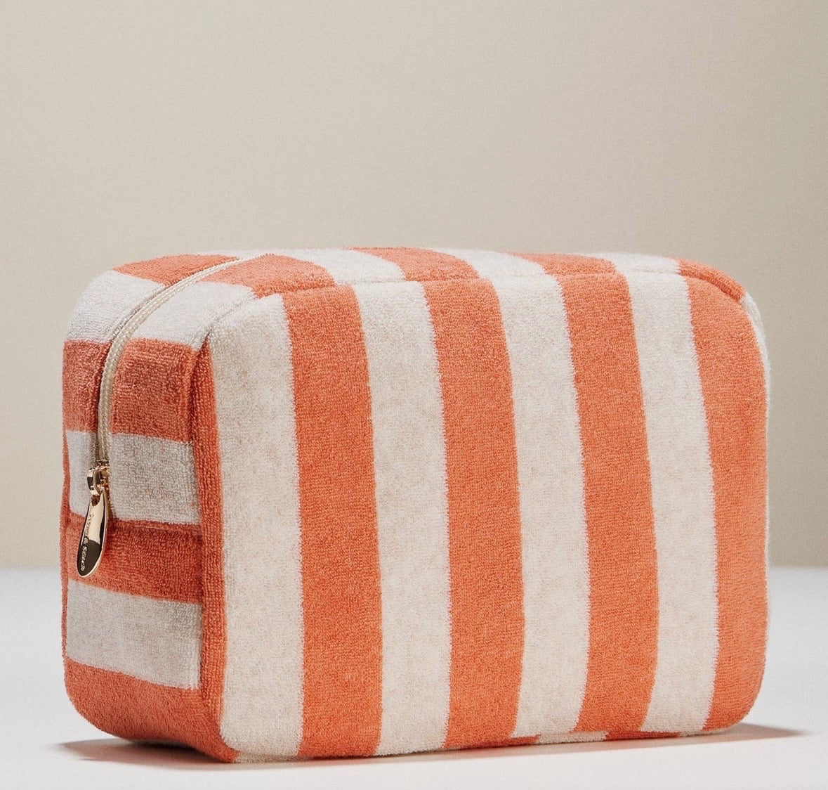 terry cloth custom cosmetic bag
